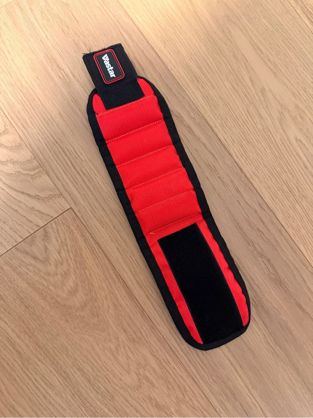 Magnetic Tool Wristband - Red Hands-Free Fastener Holder